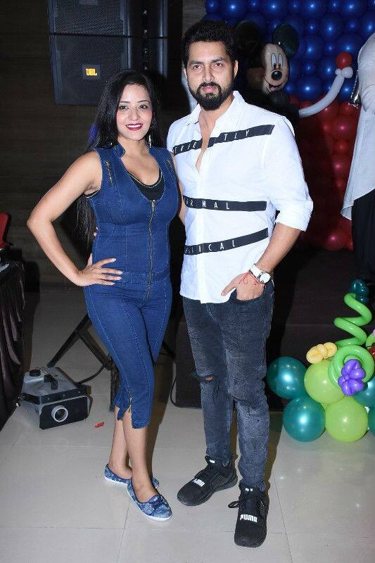 Bigg Boss fame Mona Lisa with husband Vikrant Singh Rajpoot