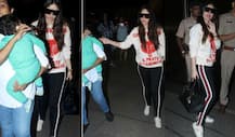 IN PICS: Kareena Kapoor Khan and her sleeping BABY Taimur clicked at the airport as they leave for London for family vacation!
