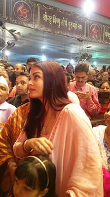 IN PICS: Aishwarya Rai Bachchan takes daughter Aaradhya for Ganpati Darshan at a Puja Pandal in Mumbai!