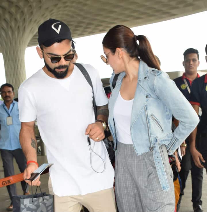 Virat-Anushka at Mumbai Airport. (Photo: Manav Manglani)