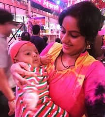 IN PICS: 'Diya Aur Baati Hum' actress Deepika Singh visits Siddhivinayak Temple with BABY BOY and hubby!
