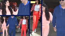 Janhvi Kapoor, Khushi and Boney Kapoor return from London, spotted at airport!