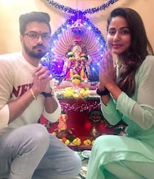 Hina Khan visits Lalbaugcha Raja with beau Rocky; fans react with CHEAP and NASTY comments!