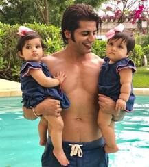 IN PICS: TV actor Karanvir Bohra's TWIN BABIES steal the show at their uncle's destination wedding in Mexico!