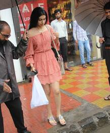 IN PICS: Sridevi's daughter Khushi Kapoor looks pretty as she gets clicked in rain post LUNCH!