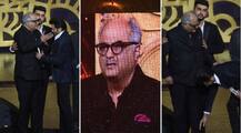 IN PICS: An emotional Boney Kapoor BREAKS DOWN at IIFA 2018 remembering Sridevi as Anil Kapoor and son Arjun console him on stage!