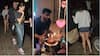 IN PICS: Janhvi-Khushi along with dad Boney Kapoor celebrate their Arjun bhaiya's birthday in style!