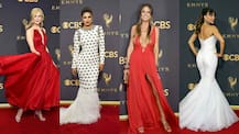 IN PICS: Priyanka Chopra dazzles in a shimmery white Balmain gown at the RED CARPET of Emmy Awards 2017!