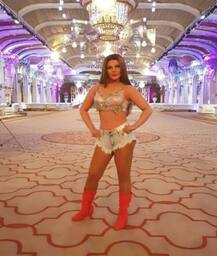 IN PICS: Rakhi Sawant as Honeypreet Insan shoots for Ram Rahim Sinhh's biopic 'Abb Hoga Insaaf'!