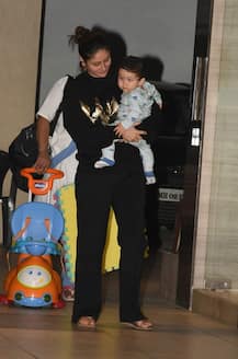 Kareena Kapoor Khan Birthday: Taimur Ali Khan looks excited leaving Nani Babita's home in Bandra post celebration!