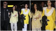 Janhvi Kapoor, Khushi & Boney Kapoor back from Tirupati Balaji; get snapped at Airport!