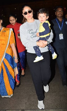 PICS: Baby Nawab Taimur Ali Khan clicked with mommy Kareena as the Pataudi family is back from their London vacation!