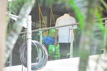 Saif & Kareena's son Taimur snapped enjoying on the swing in his balcony!