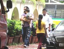 Saif Ali Khan spotted with Taimur Ali Khan holding him in his arms..is Awww!