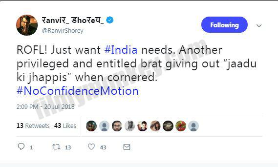Here's what Ranvir Shorey had to say! Did he just take a dig at Sanjay Dutt there?