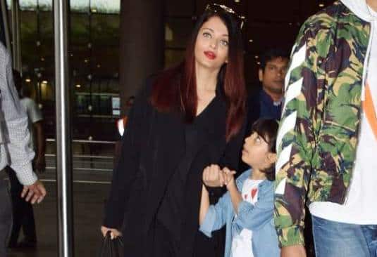 Aishwarya, Abhishek with Aaradhya arrive back in Mumbai post their holiday abroad.