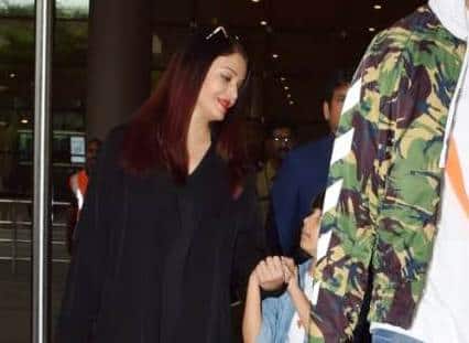 Aishwarya, Abhishek with Aaradhya arrive back in Mumbai post their holiday abroad.