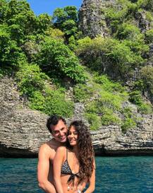 IN PICS: Actress Lisa Haydon celebrates FIRST wedding anniversary with hubby & 5-month-old BABY BOY in a deep blue sea!