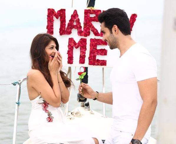 TV actor Abhishek Bajaj, who has been part of various show, recently proposed to longtime girlfriend Akanksha Jindal in a full-on filmy style. (Photo: Instagram)