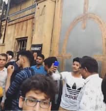 SRK's 52nd Birthday: Fans gather to wish their star Happy Birthday; Abram with Dad waves at crowd!