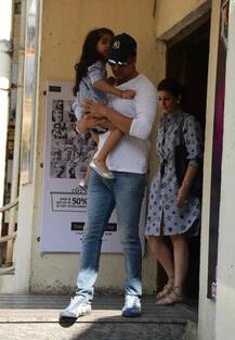 IN PICS: Akshay Kumar-Twinkle Khanna and their kids- Aarav, Nitara spotted outside a movie theatre!
