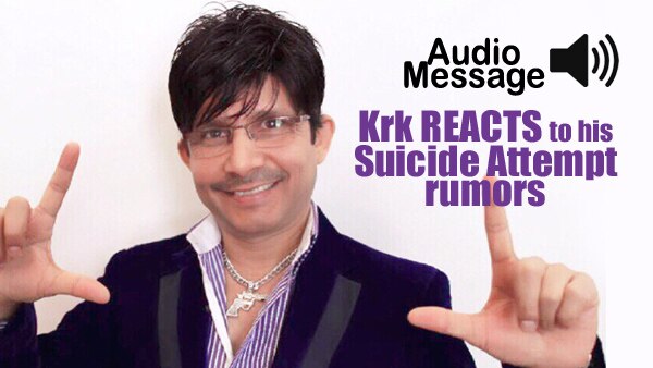 KRK sends an audio message reacting on his suicide attempt rumors! KRK sends an audio message reacting on his suicide attempt rumors!