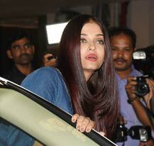 IN PICS: Aishwarya Rai Bachchan looks absolutely GORGEOUS in her short denim dress at Manish Malhotra's house party!