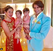 IN PICS: TV actor Karanvir Bohra and wife Teejay posing with their TWIN GIRLS in a park will make you go AWWW!