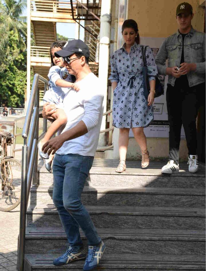Akshay Kumar's son Aarav is usually spotted on family outings with his parents! 