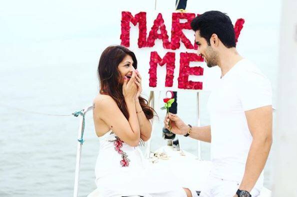 TV actor Abhishek Bajaj. who has been part of various show, proposed to longtime girlfriend Akanksha Jindal in a full-on filmy style last month for marriage. (Photo: Instagram)