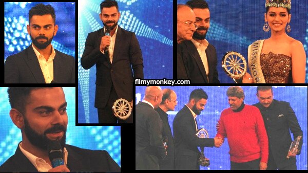 I am a typical Delhi boy at heart: Virat Kohli while receiving Indian of the Year Award I am a typical Delhi boy at heart: Virat Kohli while receiving Indian of the Year Award