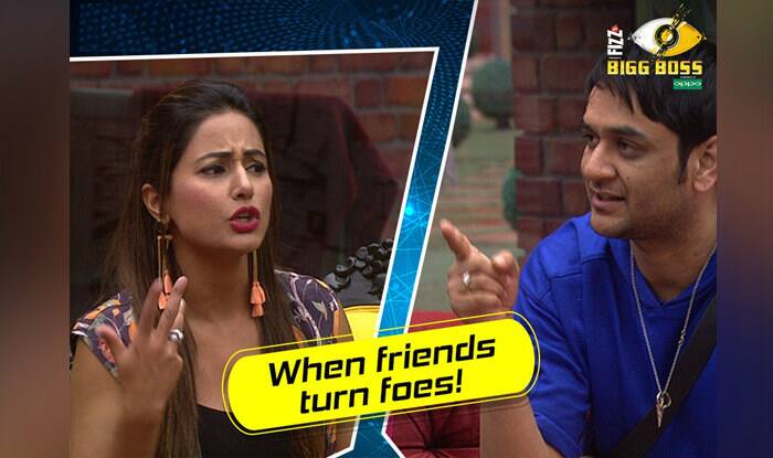 'Bigg Boss 11' contestants Vikas Gupta & Hina are considered as one of the strongest contestants of the show. Initially, the two were buddies but circumstances changed soon & the two indulged in fights with each other. Photo: Colors)