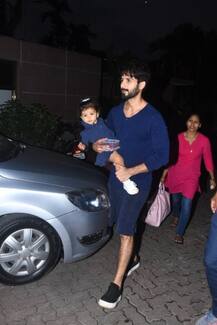 IN PICS: Shahid Kapoor's 1-year-old daughter Misha COPIES her daddy's style as the duo is spotted outside a park!