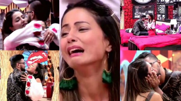 WATCH: Bigg Boss 11- Hina Khan says I Love You as her boyfriend Rocky Jaiswal proposes her on National TV; Actress bursts into tears as he leaves!    WATCH: Bigg Boss 11- Hina Khan says I Love You as her boyfriend Rocky Jaiswal proposes her on National TV; Actress bursts into tears as he leaves!