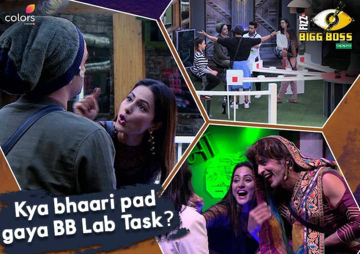 During this week's luxury budget task 'BB Lab' housemates were divided into two parts. In yesterday's (12th December) episode, Vikas & his team tried their level best to force the robots Hina, Akash, Priyank & Hiten to show emotions like happiness, sadness & anger on their faces. In tonight's (13th December) episode, the other team will do the same with Vikas' team. (Photo: Colors)