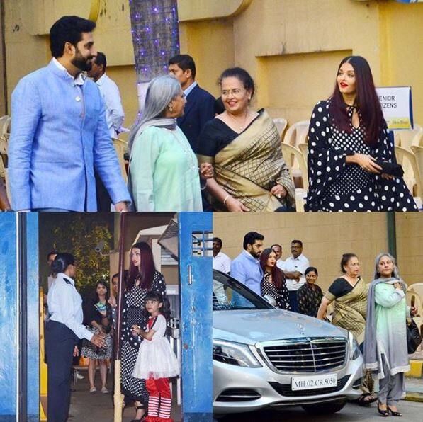 The Khans and Bachchans caught up at Dhirubhai Ambani International School's annual day festivities on Saturday to cheer their lil ones AbRam Khan(4) and Aaradhya Bachchan(6).