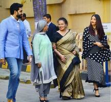 IN PICS: Aishwarya Rai's daughter Aaradhya Bachchan looks like a DOLL posing with mom & dad at her school's annual day!