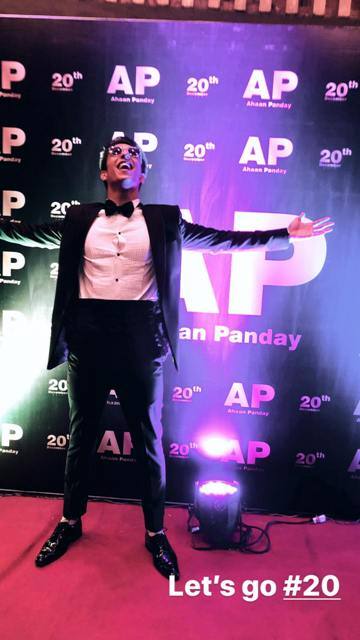Chunkey Panday's nephew Ahaan Panday celebrated his 20th birthday bash in Mumbai last night and many star kids attended the bash including Sohail Khan's son Nirvan Khan.
