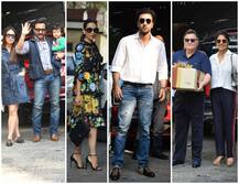 PICS: Baby Taimur snapped with parents Saif, Kareena as they arrive at annual Christmas brunch of Kapoor's!