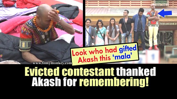 Bigg Boss 11: The mala that Akash Dadlani thanked for getting saved from nominations was given to him by an evicted contestant! Bigg Boss 11: The mala that Akash Dadlani thanked for getting saved from nominations was given to him by an evicted contestant!