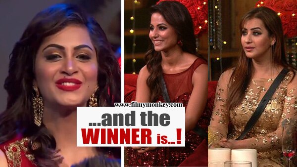 Bigg Boss 11 Finale: Arshi Khan LEAKS the name of the WINNER; Congratulates Shilpa Shinde! Bigg Boss 11 Finale: Arshi Khan LEAKS the name of the WINNER; Congratulates Shilpa Shinde!