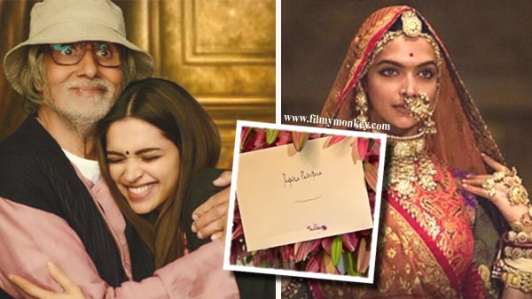 Padmaavat: Deepika Padukone ecstatic on receiving note from Big B Padmaavat: Deepika Padukone ecstatic on receiving note from Big B