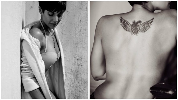 PICS: Mandira Bedi goes TOPLESS; looks HOT flaunting her tattoo! PICS: Mandira Bedi goes TOPLESS; looks HOT flaunting her tattoo!