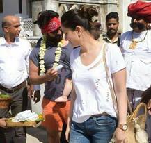 IN PICS: Saif-Kareena's BABY SON Taimur Ali Khan looks cute in his daddy's arms as they chill in Rajasthan!