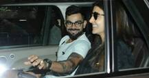 AWWW! These PICS of Virat Kohli HUGGING wife Anushka Sharma inside the car at the airport define their TRUE LOVE!