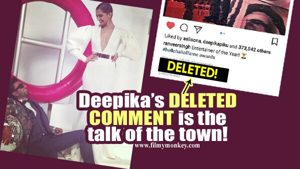 Ahem! Deepika Padukone just claimed her ownership on Ranveer Singh in a comment she DELETED soon after! CHECK OUT! Ahem! Deepika Padukone just claimed her ownership on Ranveer Singh in a comment she DELETED soon after! CHECK OUT!