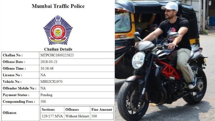 OOPSS! Mumbai Police sends E-Challan to Bollywood actor Kunal Kemmu for not wearing helmet while riding a bike!  OOPSS! Mumbai Police sends E-Challan to Bollywood actor Kunal Kemmu for not wearing helmet while riding a bike!