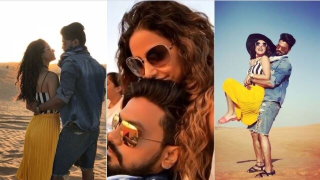 PICS & VIDEOS: TV actress Hina Khan gets COZY & ROMANTIC with boyfriend Rocky in the dessert of Dubai!  PICS & VIDEOS: TV actress Hina Khan gets COZY & ROMANTIC with boyfriend Rocky in the dessert of Dubai!