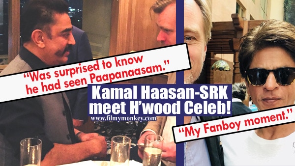 After Kamal Haasan met him, now SRK has a fan boy moment with Hollywood filmmaker Christopher Nolan on his India visit After Kamal Haasan met him, now SRK has a fan boy moment with Hollywood filmmaker Christopher Nolan on his India visit