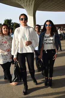 IN PICS: Raveena Tandon and daughter Rasha make a stylish appearance at the airport!